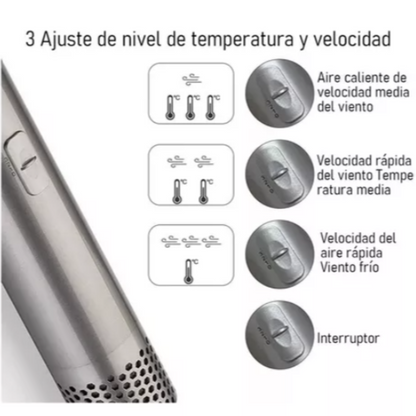 CEPILLO ELECTRICO PEINA SECA Y MOLDEA EN MINUTOS